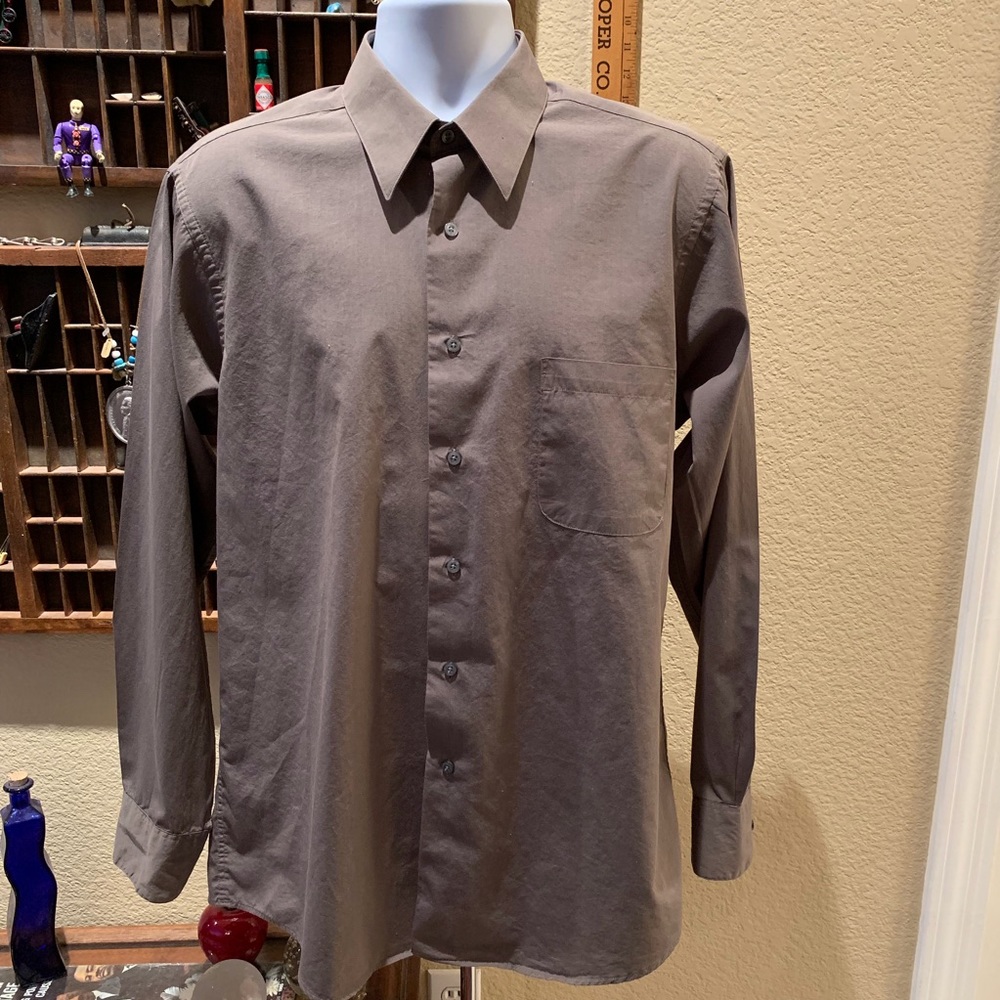 Lot 2 Gray & Navy Dress Shirts